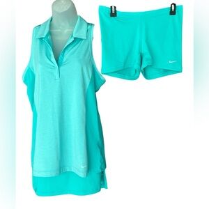 Nike Golf/Tennis/Pickleball Sleeveless Top, Skirt and Shorts Set